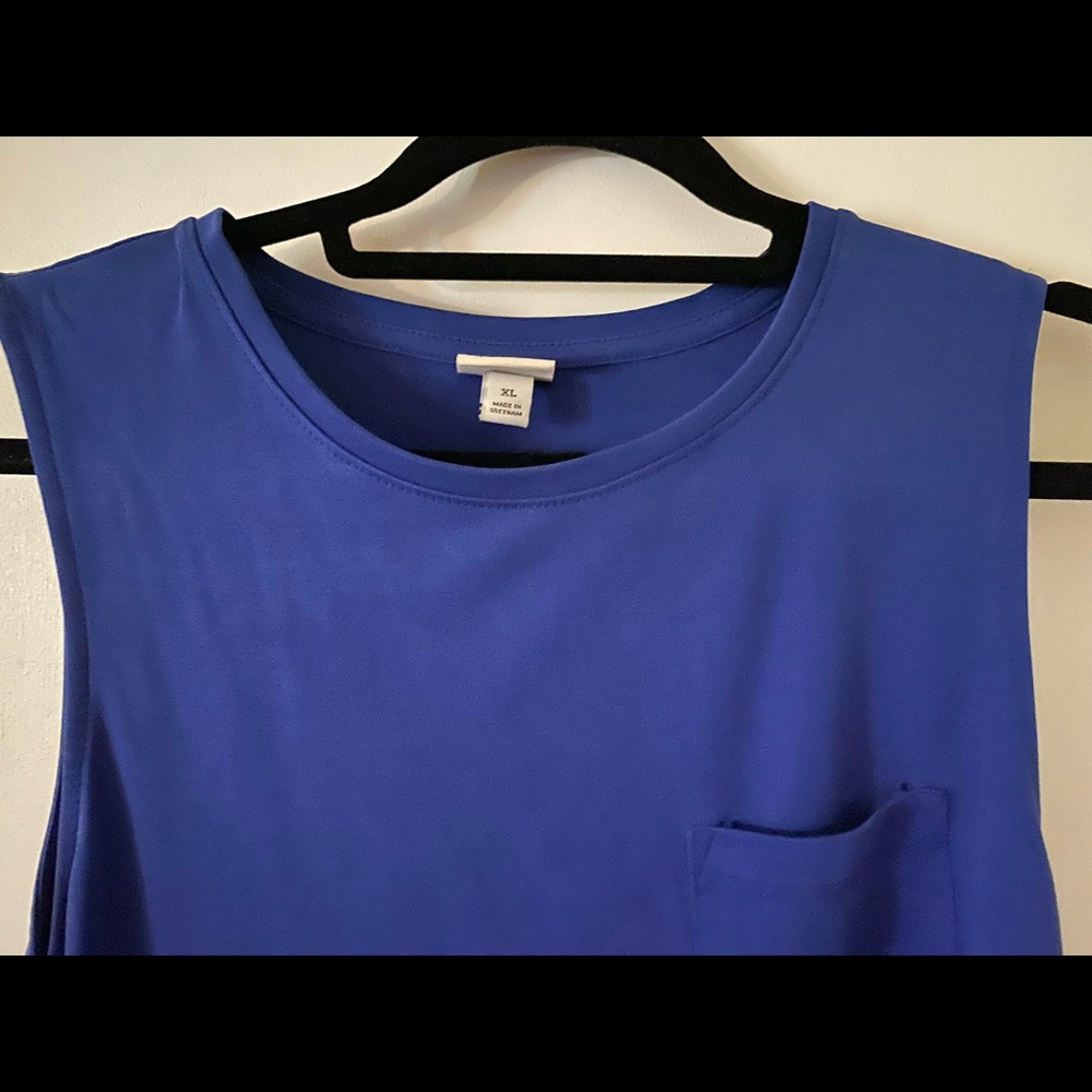 A New Day Blue Sleeveless Blouse (XL)
